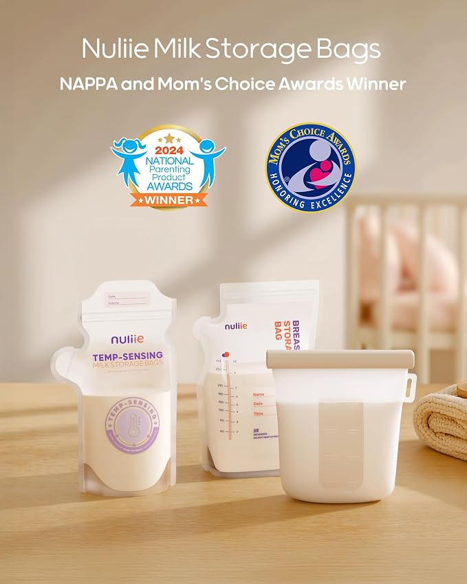 Nuliie 150pcs Temp-Sensing Breastmilk Storage Bag, Huge Temp-Sensing Icon & - Image 2