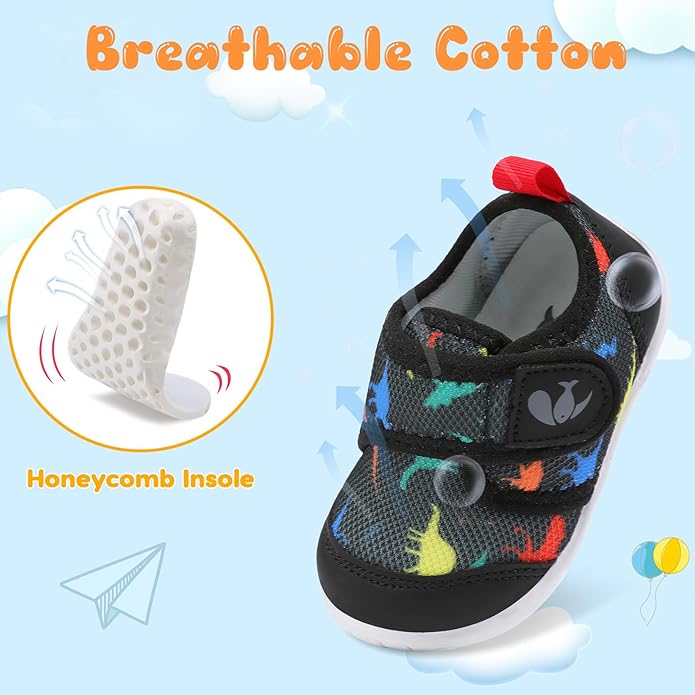 FEETCITY Baby First Walking Shoes Boys Girls Infant Sneakers Crib Shoes - Image 4
