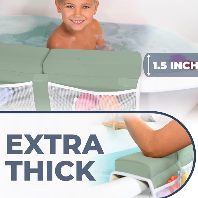 Comfortable Baby Bath Kneeler and Elbow Rest Pad Set – Thick Memory Foam Bath - Image 5
