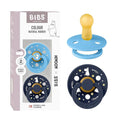 BIBS Colour Moomins Pacifier 2-Pack, BPA Free Pacifier, Round Nipple. Natural by BIBS