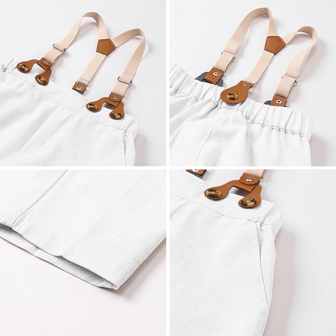 SANGTREE Boys Cotton Linen Suit Formal Set Baby Clothes Boy Gentleman Wedding - Image 5