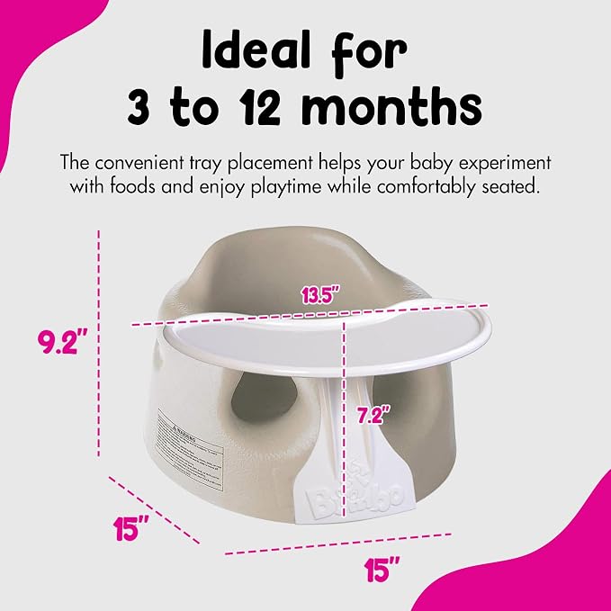 Bumbo Baby Floor Seat, Portable Infant Sit Up Activity & Eating Chair - Image 2