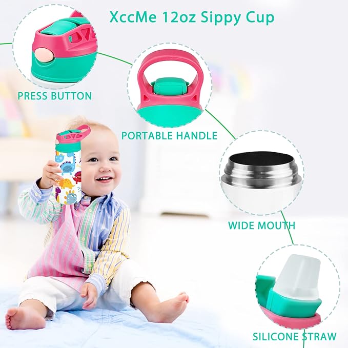 Kids Sublimation Tumbler, 12oz Sublimation Water Bottle Blanks, Straight - Image 6