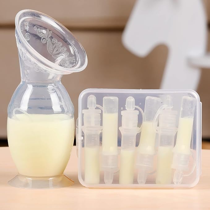 haakaa Manual Breast Pump 5oz/150ml & Silicone Colostrum Collector Kit - Image 6