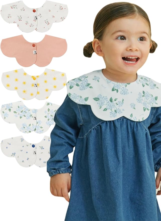 Konny Baby Bibs Set, 360 ​​° Rotate, Soft and Absorbent Bandana Drooling by Konny