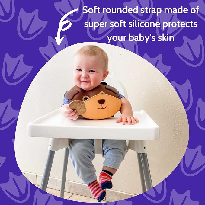 Silly Goose Silicone Animal Baby Bibs - Image 5