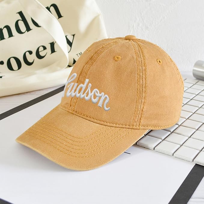 Custom Name Toddler Baseball Cap, Personalized Boys Girls Cotton Embroidered Hat - Image 3