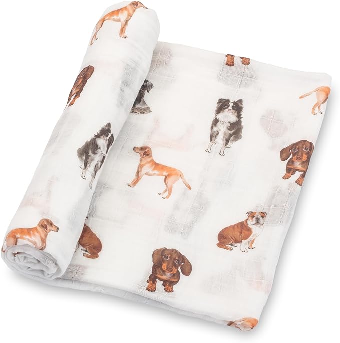 LollyBanks Swaddle Blanket, 100% Cotton Muslin Swaddle Blankets, Neutral by LollyBanks