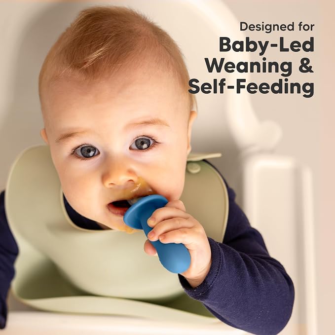 KeaBabies 4-Pack Silicone Baby Spoons and Forks Set - Image 7