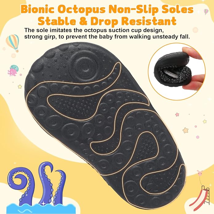FEETCITY Baby First Walking Shoes Wide Baby Shoes Infant Sneakers Newborn Crib - Image 6