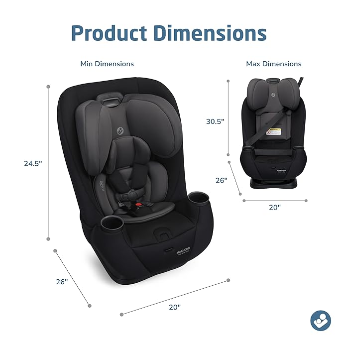 Maxi-COSI Pria All-in-One Convertible Car Seat, Infant to Toddler Car Seat - Image 7