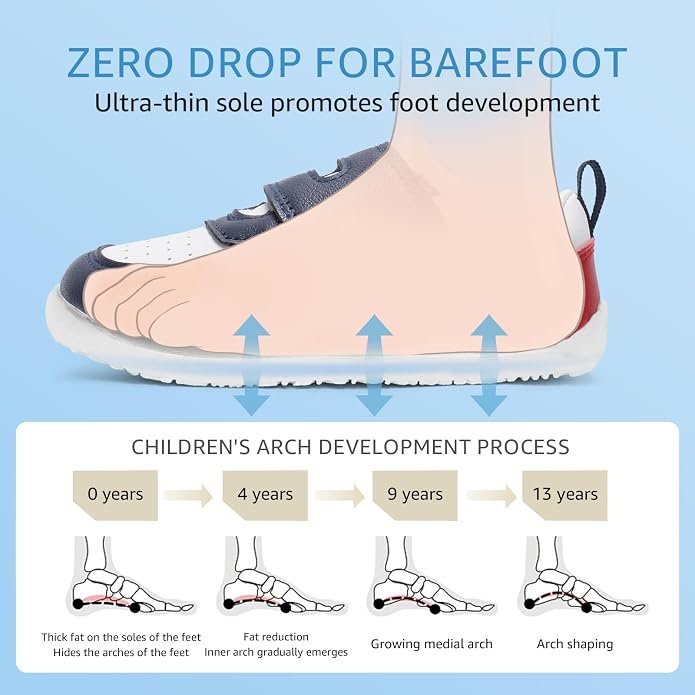 Toddler Wide Toe Box Barefoot Shoes Boys Girls Sneakers Zero Drop Kid Tennis - Image 4