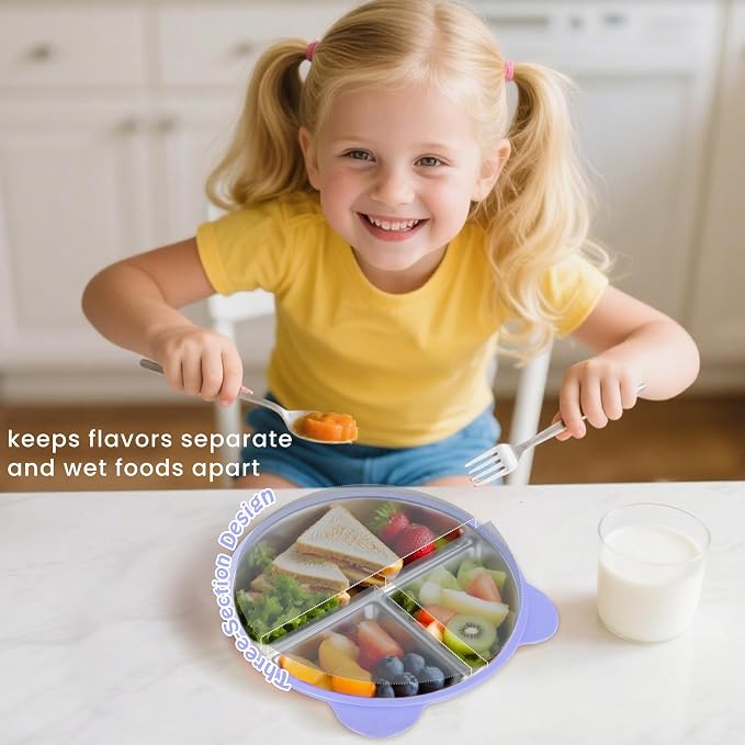 Stainless Steel Kids Plate - Image 3