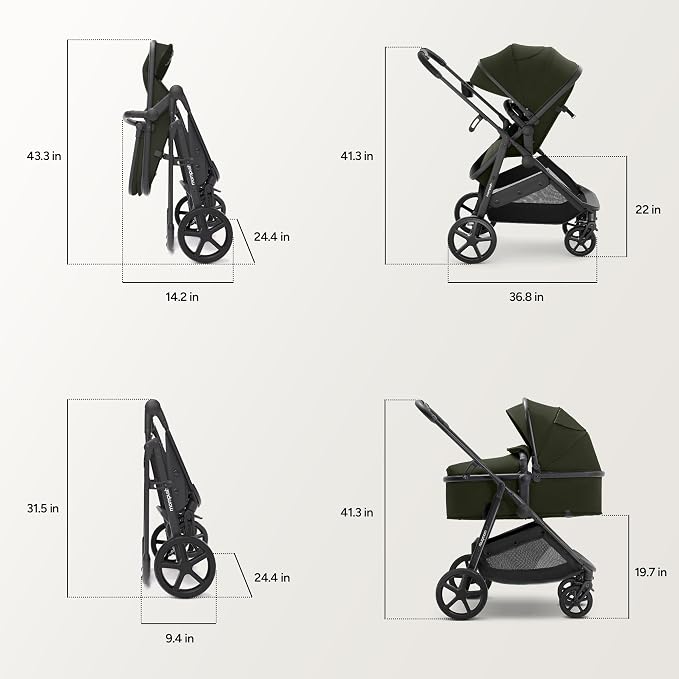 Mompush Wiz 2 in 1 Baby Stroller - Image 4