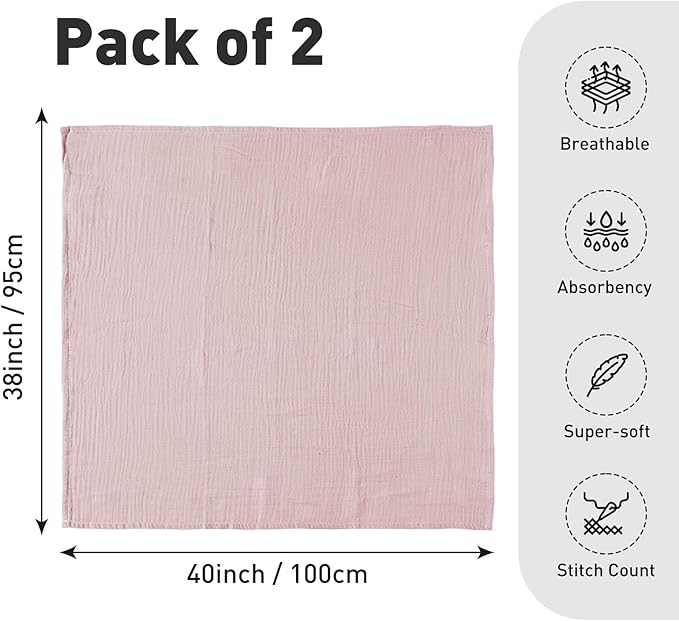GLLQUEN BABY Muslin Swaddle Blankets - Image 8