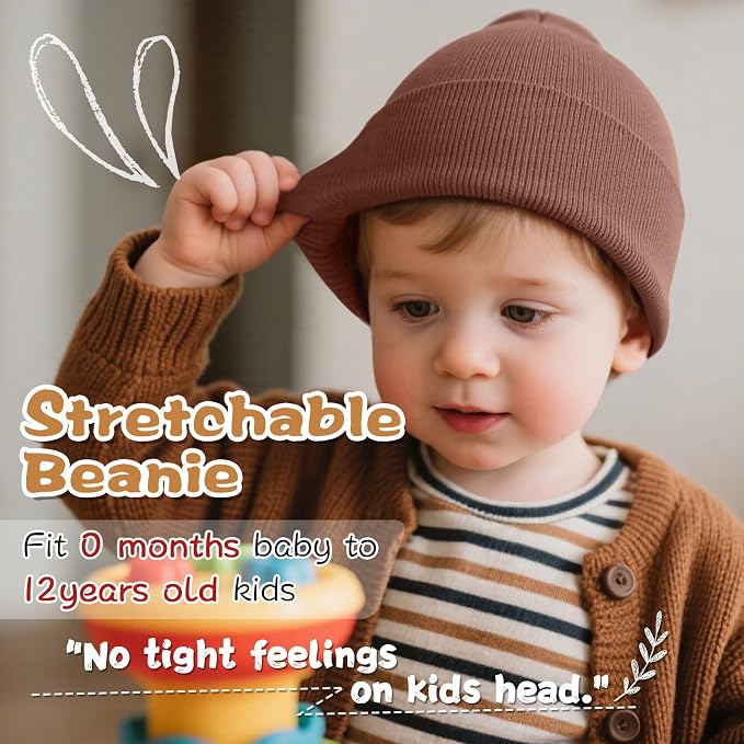 ZOORON Toddler Beanie Baby Beanies - Image 4