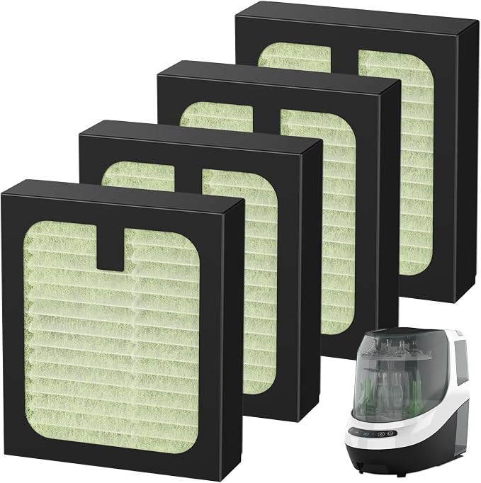 4 Pack HEPA Filter Replacement for Baby Brezza Baby Bottle Washer Pro, High - Image 8