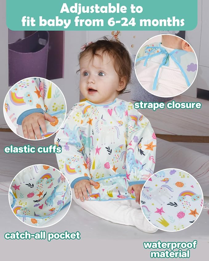 Lictin Long Sleeve Bibs 5 Pack - Image 6