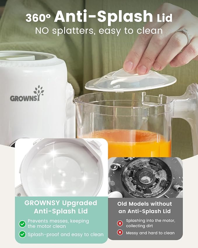 GROWNSY Baby Food Maker with Steam Basket, One Step Baby Food Processor Steamer - Image 7