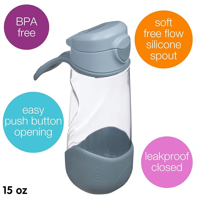 b.box 15 oz Sport Spout Kids Water Bottle - Image 3