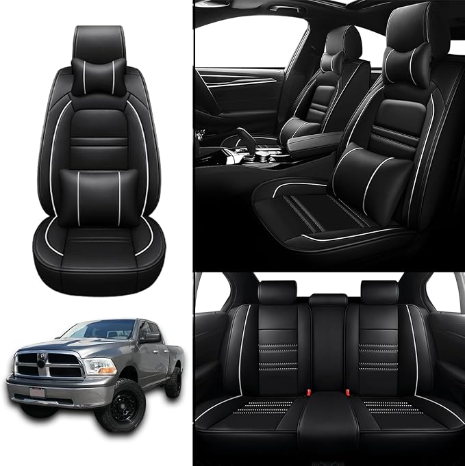 Car Seat Covers for Dodge ram 1500 2004-2011 | 5-Seats Seat Covers, Waterproof - Image 2