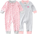 Teach Leanbh Baby 2-Pack Footless Pajamas Cotton Long Sleeve Printing 2 Way by TeachLeanbh