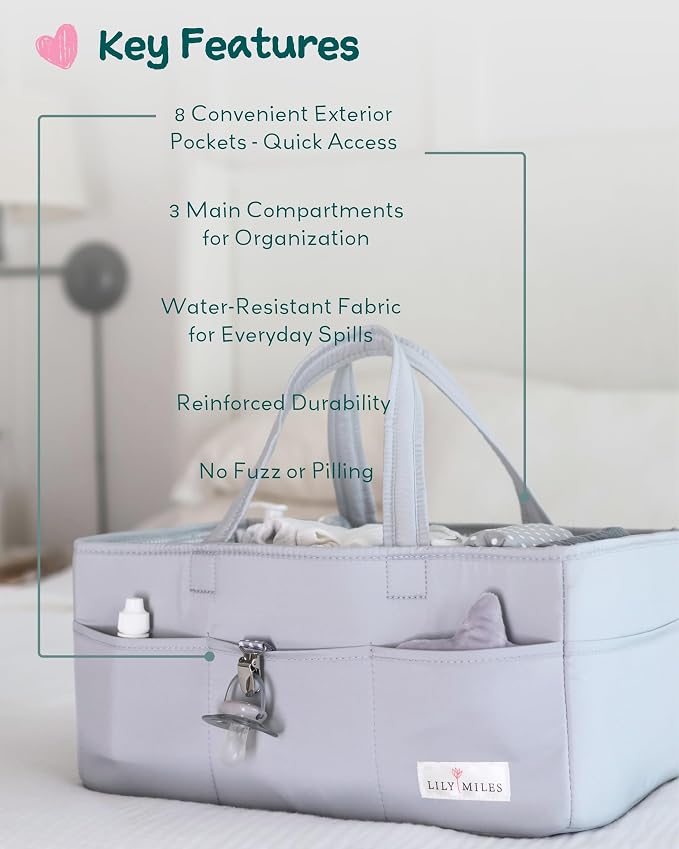 Lily Miles Diaper Caddy Organizer - Image 4