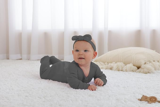 GUISBY Long Sleeve Baby Footed Pajamas - Image 6