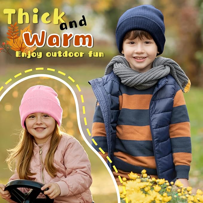 ZOORON Toddler Beanie Baby Boys Girls Beanies Kids Winter Hats Children Knit - Image 4