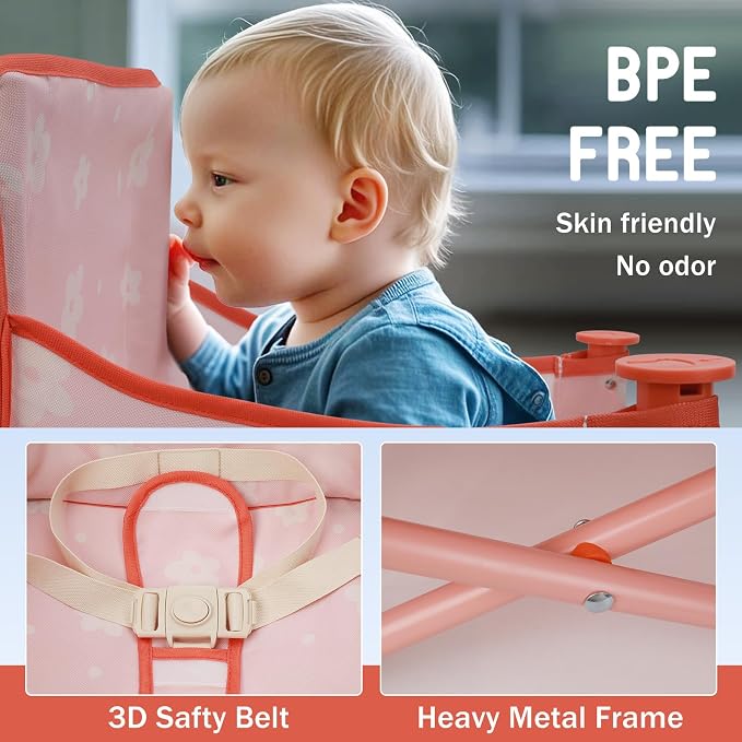 Tiny Marvels Portable 3-in-1 Baby Chair, Cozy Booster Seat, Baby Seat - Image 2