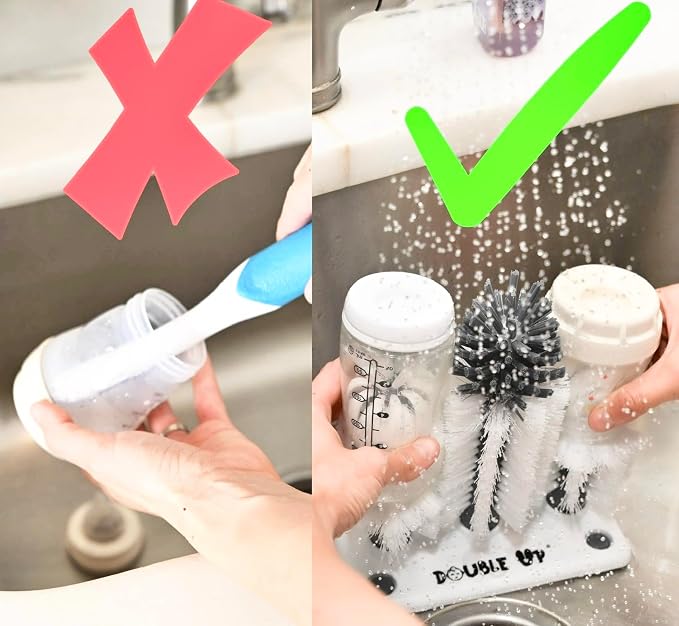 Double Baby Bottle Cleaning Brush Set - Image 6