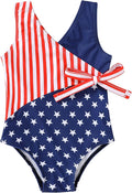 Happy Town Toddler Swimsuit Girl One Piece Bathing Suit Color Block Swimwear by HappyTown