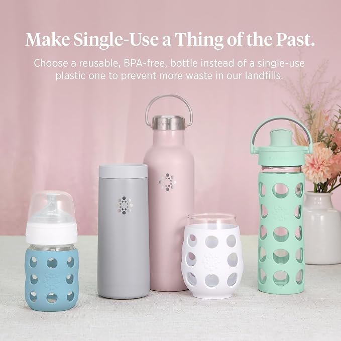 Lifefactory 4-Ounce BPA-Free Glass Baby Bottle - Image 7