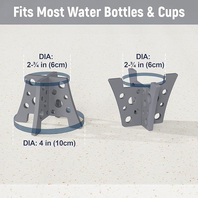 NiHome Silicone Water Bottle Drying Racks Set of 3 - Image 4