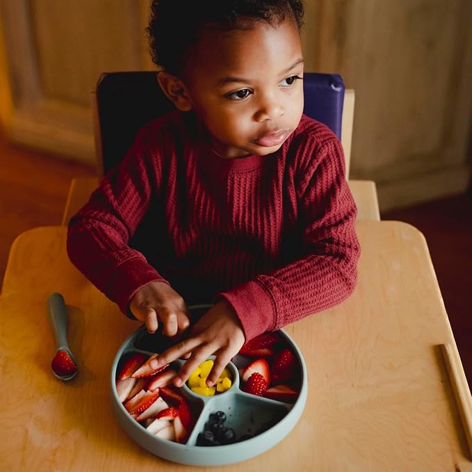 TalkTools Bitsy Feeding Kid's Essentials Plate Set – Toddler Utensils, Spoon - Image 9