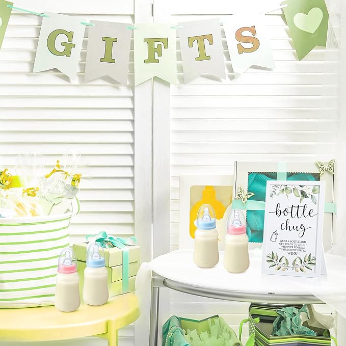 Roowest Bottle Chug Baby Shower Games Sets Including 18 Pcs Feeding Bottles - Image 6