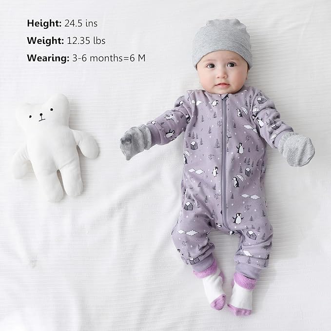 Newborn Baby 2-way Zipper Romper Cotton One-piece Jumsuit 3-pack, 0-24 Months - Image 3