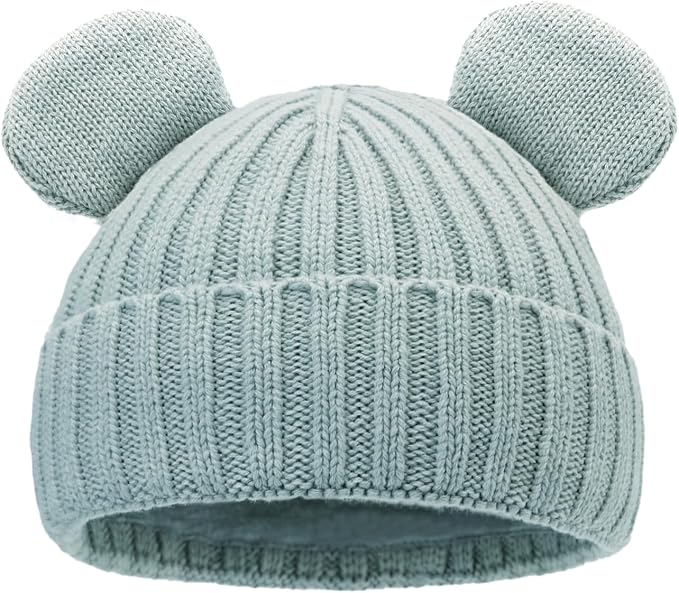 Toddler Boy Winter Beanie Baby Knit Hat Warm Girl Beanies Newborn Cute Hats by RUIKUNA