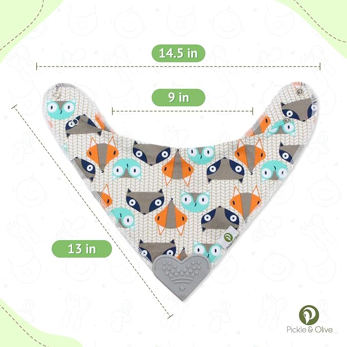 Pickle & Olive Baby Bandana Teething Bibs - Image 5