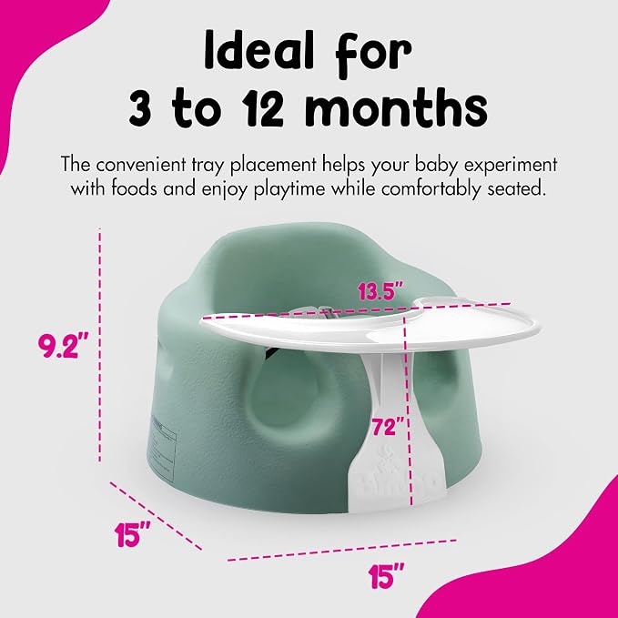 Bumbo Baby Floor Seat, Portable Infant Sit Up Activity & Eating Chair - Image 3