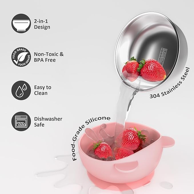 Stainless Steel Baby Bowls - Image 4