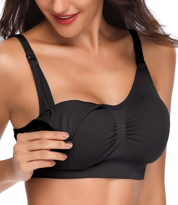 Lataly Womens Seamless Nursing Bra Sleeping Maternity Bralette - Image 4
