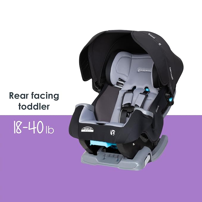 Baby Trend Cover Me™ 4-in-1 Convertible Car Seat, Dark Moon - Image 15