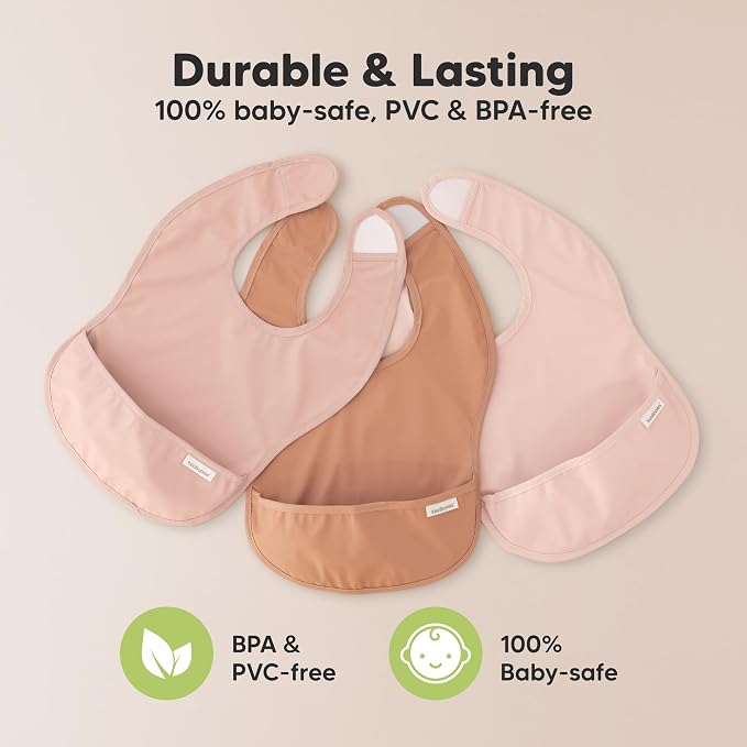 3-Pack Waterproof Baby Bibs for Eating - Image 9