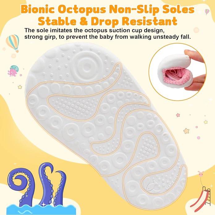 FEETCITY Baby First Walking Shoes Wide Baby Shoes Infant Sneakers Newborn Crib - Image 6