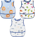 Accmor Baby Bibs, Waterproof Baby Toddler Bibs, Apron Smock Bib by Accmor