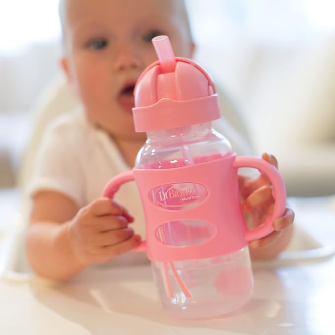 Dr. Brown's Milestones Wide-Neck Sippy Straw Bottle - Image 2