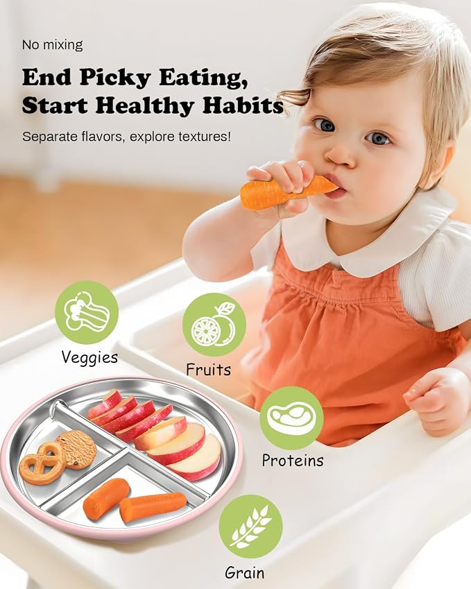 Stainless Steel Baby Plate - Image 5