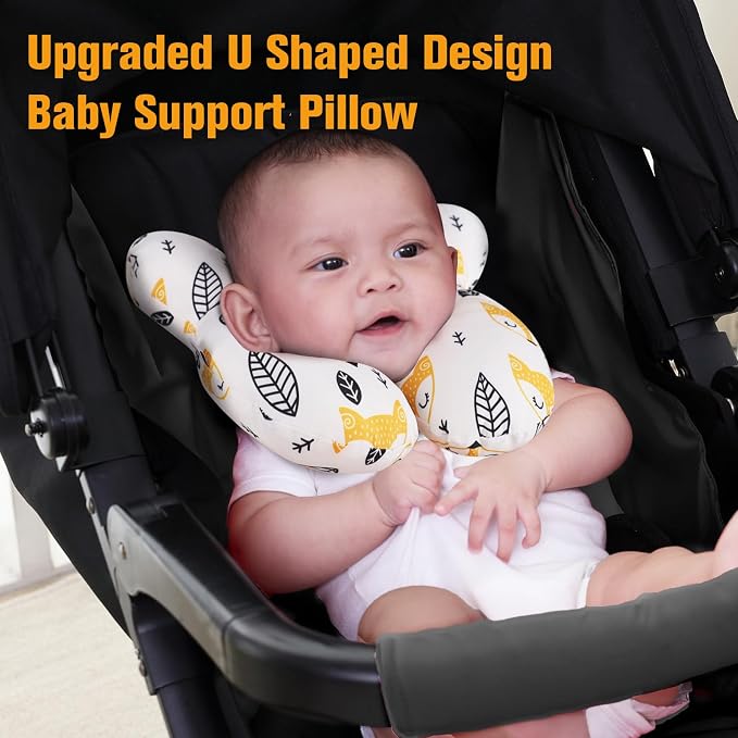 KAKIBLIN Baby Neck Pillow, Upgraded Baby Support Pillow - Image 3