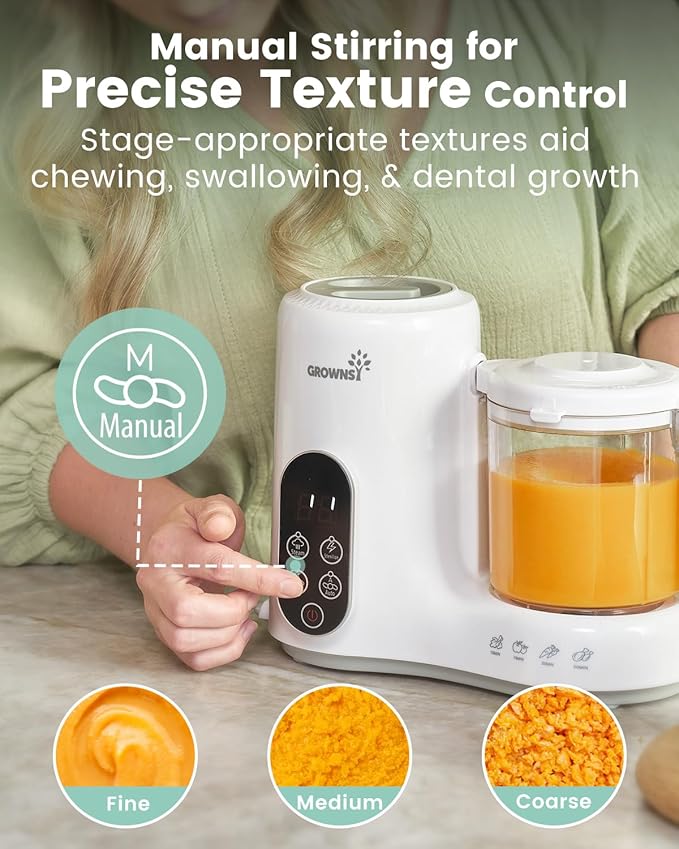 GROWNSY Baby Food Maker with Steam Basket, One Step Baby Food Processor Steamer - Image 6